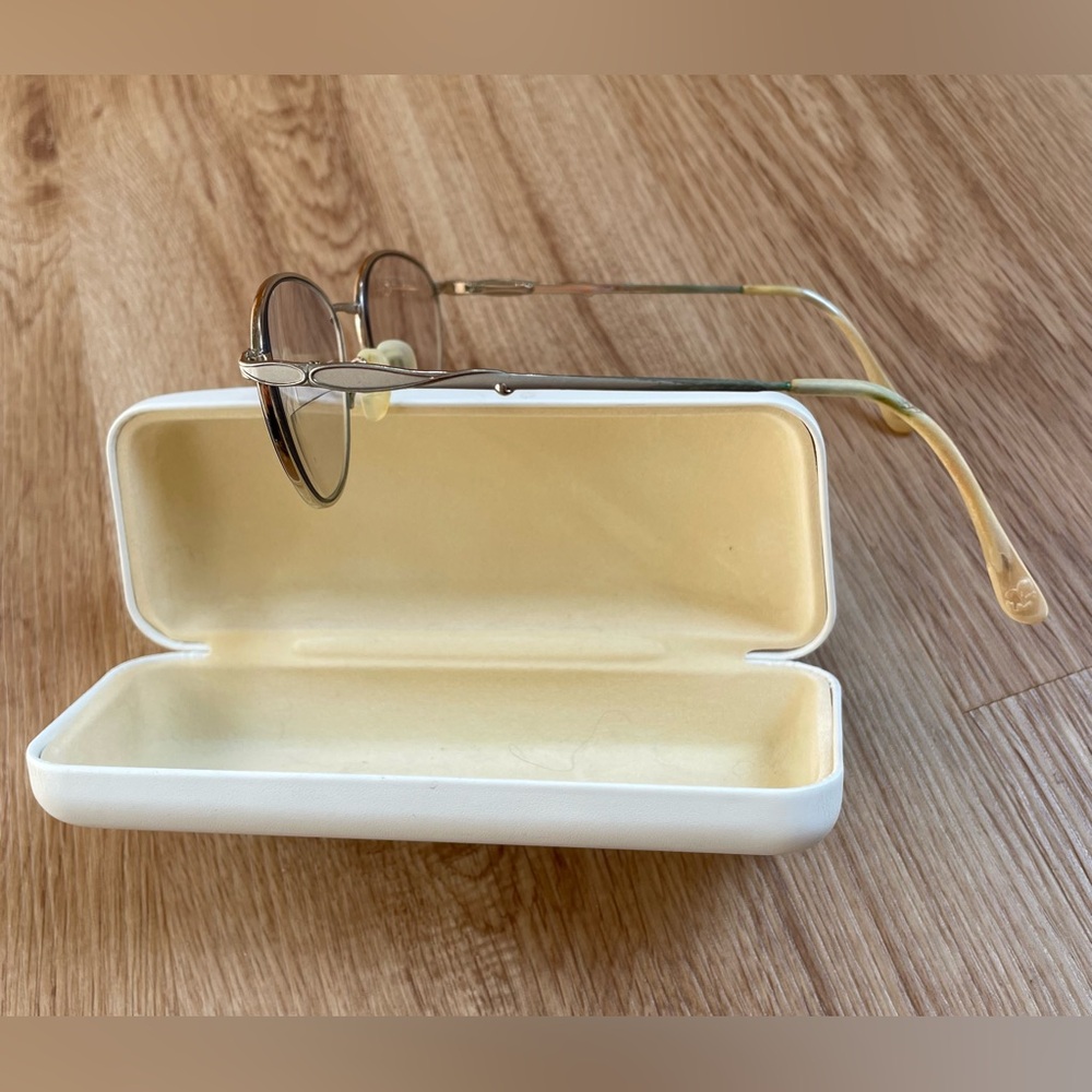 Chloe eyeglasses glasses white hard case Natural Beauty retro classic frames - Picture 5 of 7